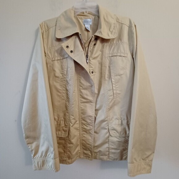 Chicos Zenergy Large Light Softshell‎ Jacket Full Zip Activewear Womens Yellow - Picture 1 of 6